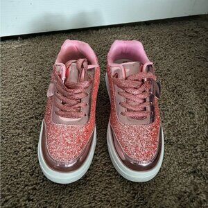 Sparkly Pink Kids Sneakers